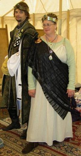 With Baron Laertes, Romano-Celt garb